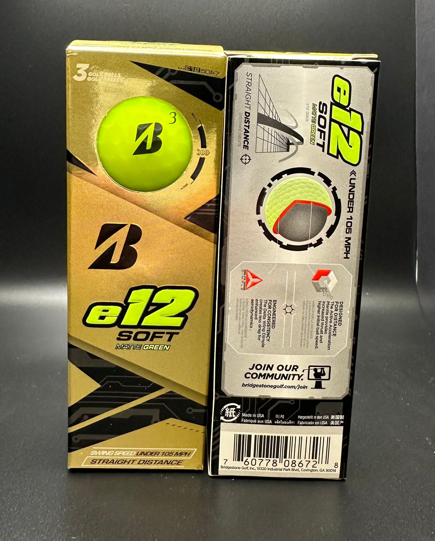 Brand New! Bridgestone E12 Soft Golf Ball Sleeve